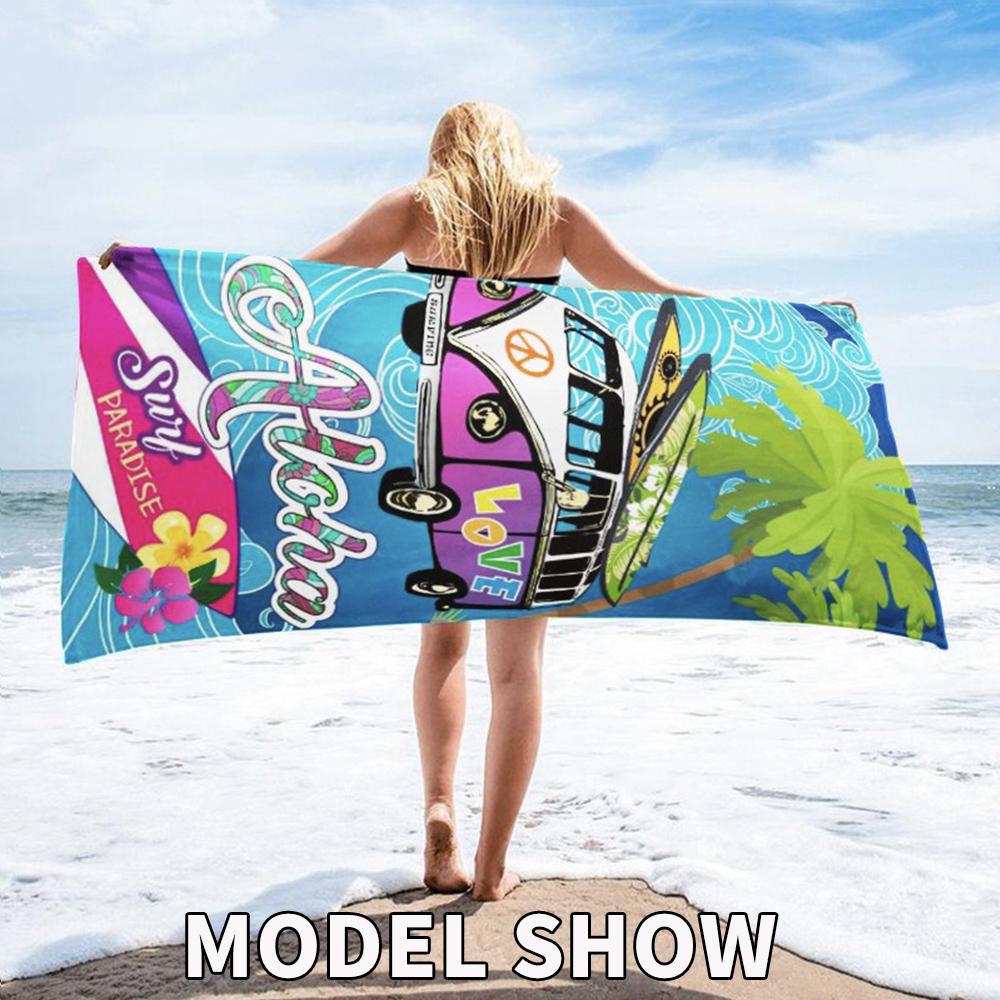70x140 см одностороннее бархатное пляжное полотенце из микрофибры, большое спортивное полотенце для тренажерного зала и бассейна, женский большой коврик для йоги, модное летнее одеяло для серфинга