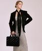 Jina In Ny Square Business Tote [Black Quilted Combo]