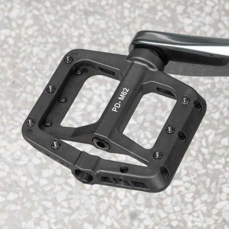 PD-M62 Mountain Bike Pedals With 3 Sealed Cartridge Bearings Nylon Body CrMo Steel Spindle MTB Road Folding Touring Bikes
