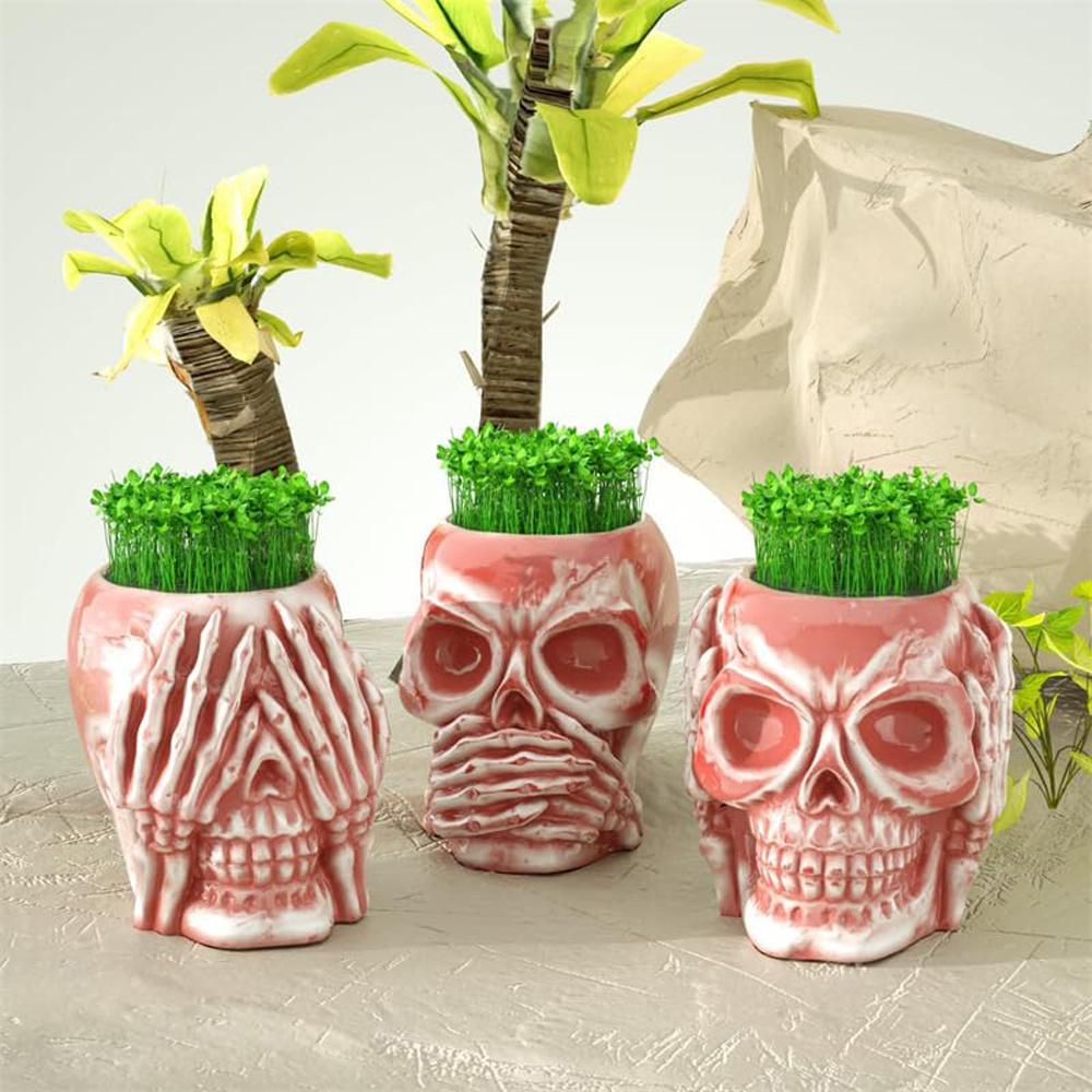 1 Pc Halloween Decorative Silicone Mold 3D Skull Resin Silicone Mold DIY Storage Box Mould Soap Plaster Casting Holiday Gifts