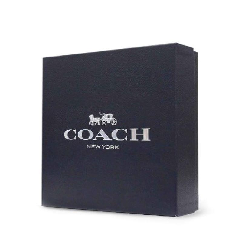 COACH Men's Wide Harness Cut To Size Reversible Signature Leather Belt Black (Unisex) Leather Belts 55157 BLK