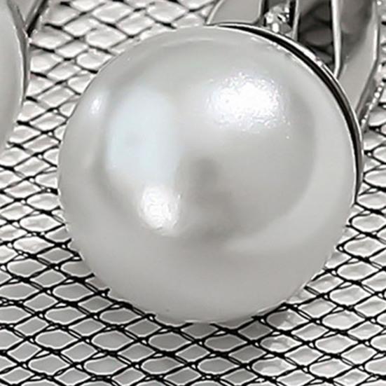 1 пара женских серег-гвоздиков из искусственного жемчуга, серьги-гвоздики из антикоррозийного сплава, простой стиль, официальные серьги-гвоздики для поездок на работу, серьги-гвоздики для женщин и свиданий, путешествия, украшения для ушей