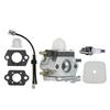 Carburetor Carb Kit For Mantis 7222 7225 7230 7234 Tiller & Cultivator 2-Stroke Engine Replacement C1U-K54A 12520013123