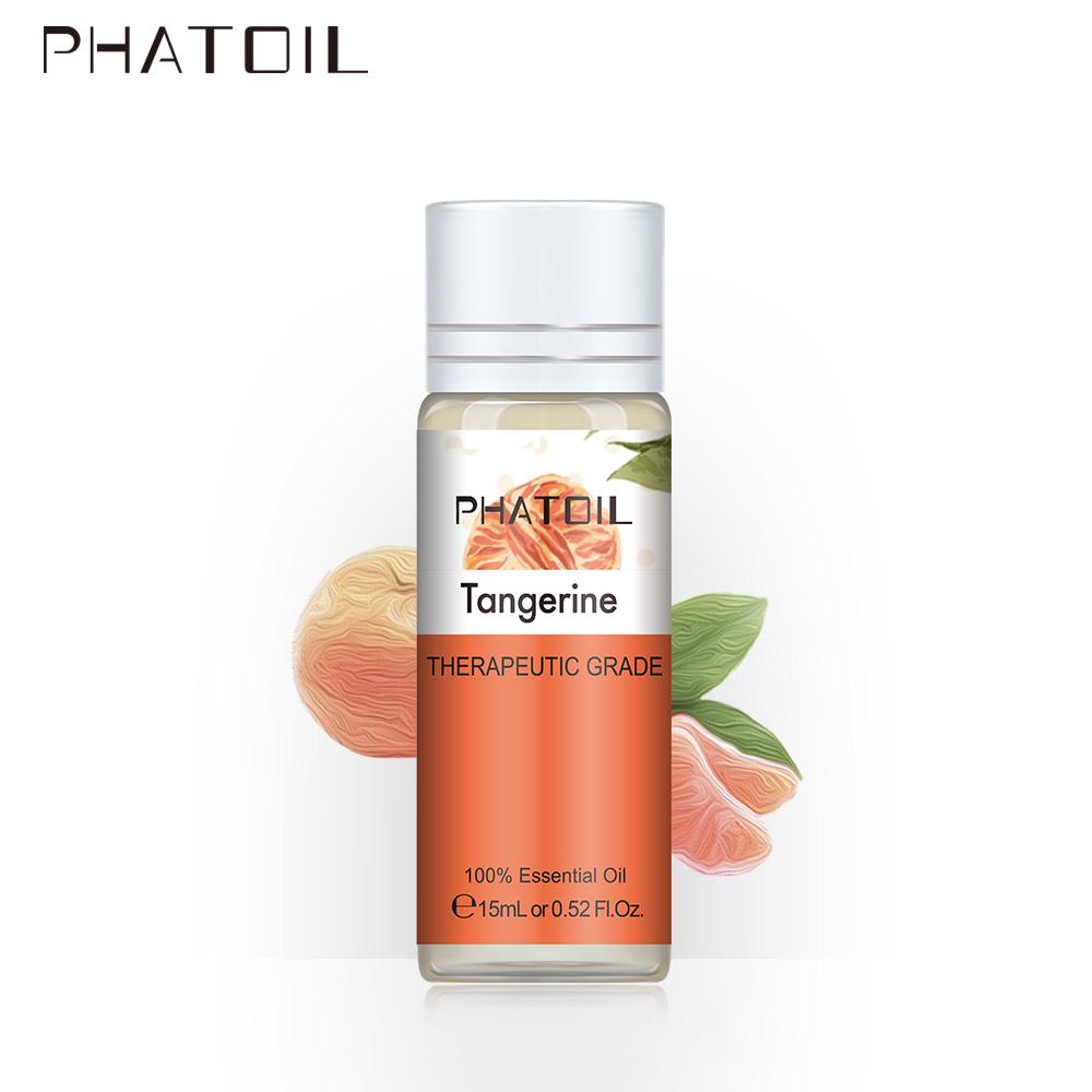 Эфирное масло мандарина от бренда PHATOIL для ароматизации помещений и ухода за телом 5мл, 10мл,15мл,30мл,100мл поставляется в бутылке из тёмного стела