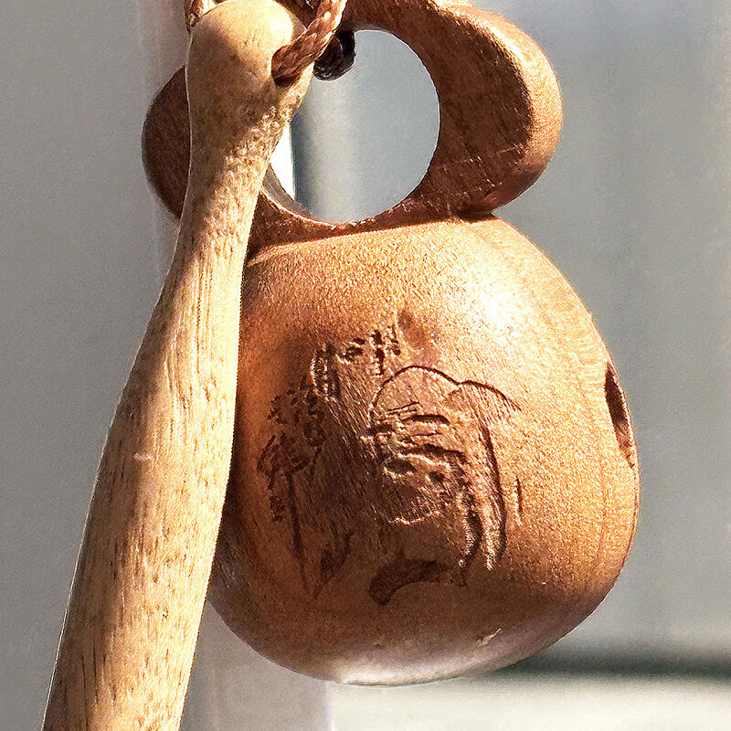 Moktak keychain Buddhist supplies goods Buddha Baekcham tree amulet key