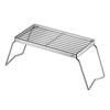 Folding Outdoor Camping Stove Grill Portable Heavy Duty Stainless Steel Backpacking Cooking Barbecue Picnic Collapsible Campfire Grate Grill Rack