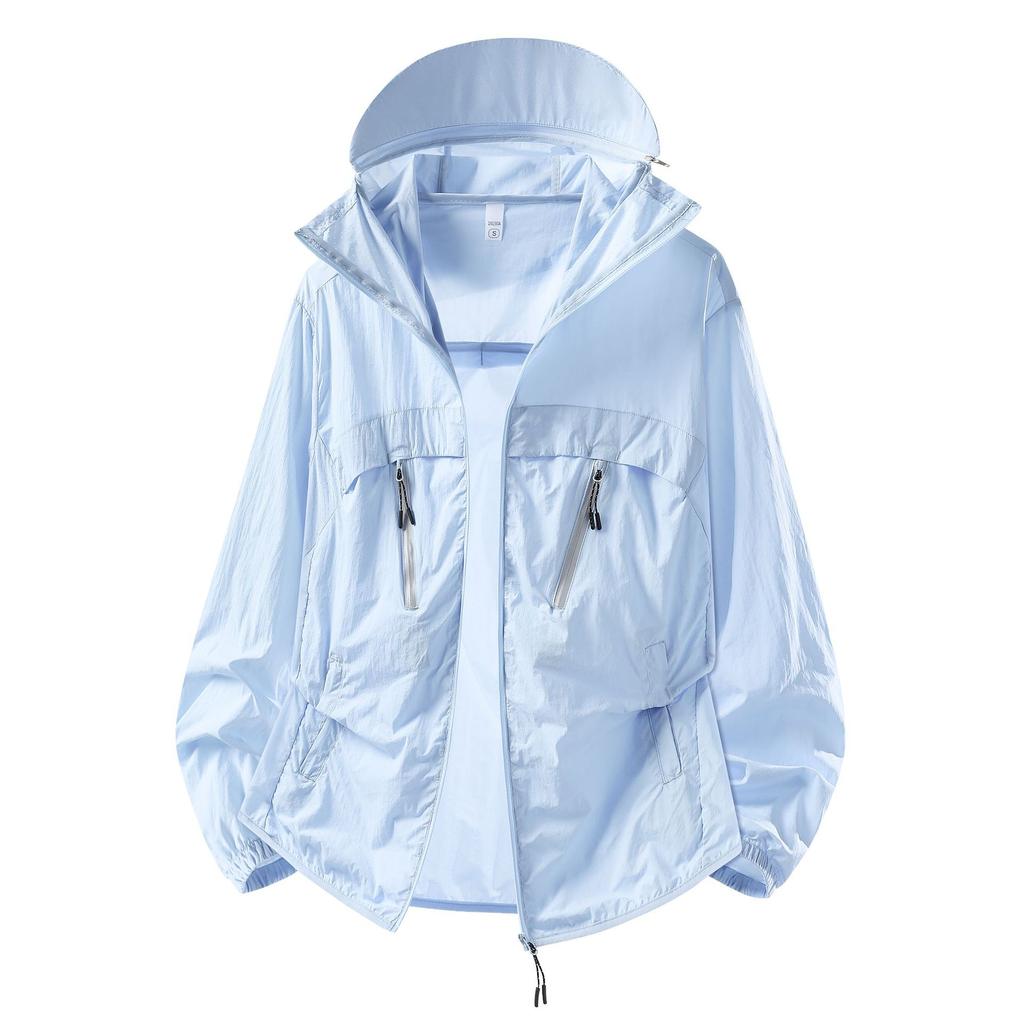 Outdoor sunscreen clothes, trendy sunscreen jackets for men and women in summer, loose and breathable, light sunscreen tops, sunscreen clothes.