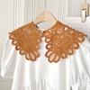 Pearl Decoration Shirt Collar Doll Collar Knitted Shawl Lace Fake Collar  Clothes Accessories
