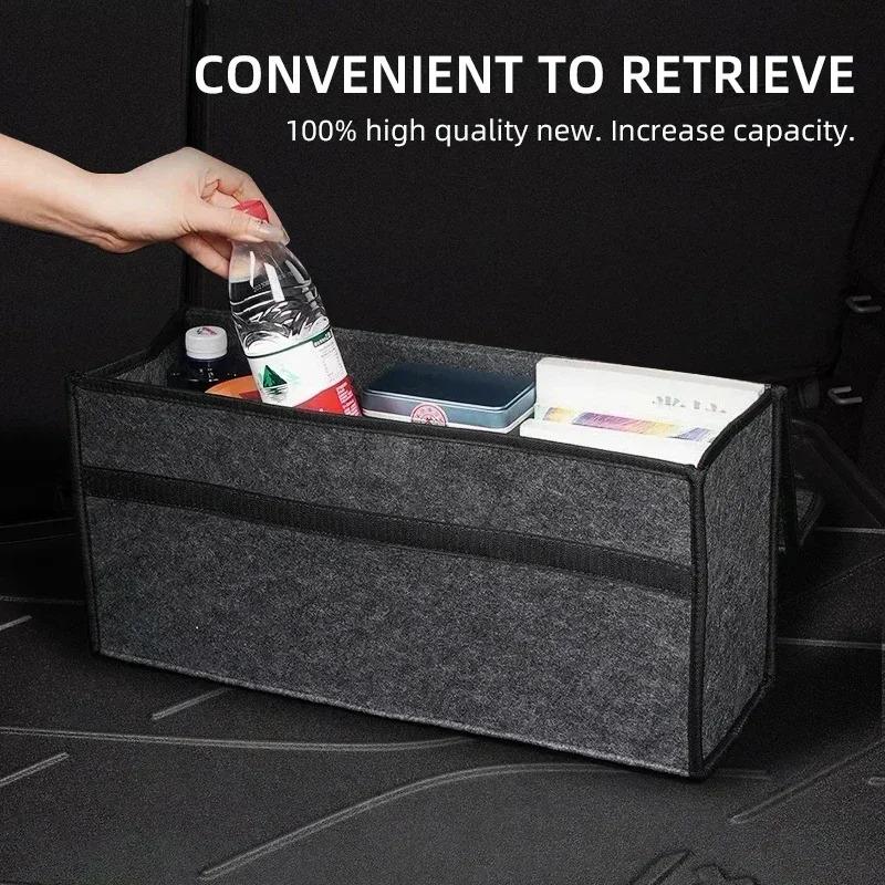 Car Trunk Organizer Box Large Capacity Stowing Tidying Storage Bags For Mercedes Benz W203 W204 W205 W210 W211 W212 W221 CLS CLA SE0