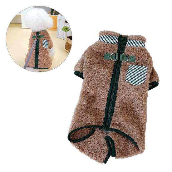 Yousheng Pet Clothes Удобный зимний комбинезон для собак с застежкой-молнией, удобный комбинезон для кошек, товары для животных