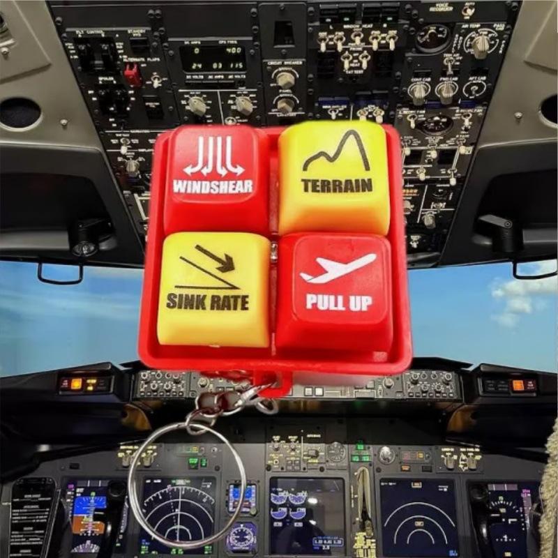 Симулятор предупреждающего звука Boeing 737 Airbus Egpws Предупреждает Маршрут Самолета Boeing Пилот Экипаж Брелок Подвеска
