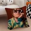 eEd Sheeran Music Idol Cushion Cover Throw Pillow Cover Hidden Button Durable Polyester Chair Cushion