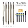 0.3 0.5 0.7 0.9 2.0mm Mechanical Pencil Set, Various Sizes To Meet the Needs of Daily Use for Drawing Sketch Office