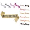 1Pc Birthday Party Sash for Women Girls Elegant Printed Letter Shoulder Straps Costume Accessory Wedding Bridal Shower Decor