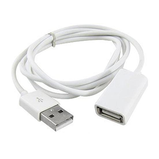 Белый металлический USB 2.0 из ПВХ, удлинительный кабель-адаптер «папа-мама», длина 1 м, 3 фута