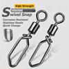 Рыболовные вертлюжки с застежкой 25~60 шт. из нержавеющей стали рыболовный вращающийся бочкообразный вертлюг замок-клип коннектор для рыболовной приманки морская вода