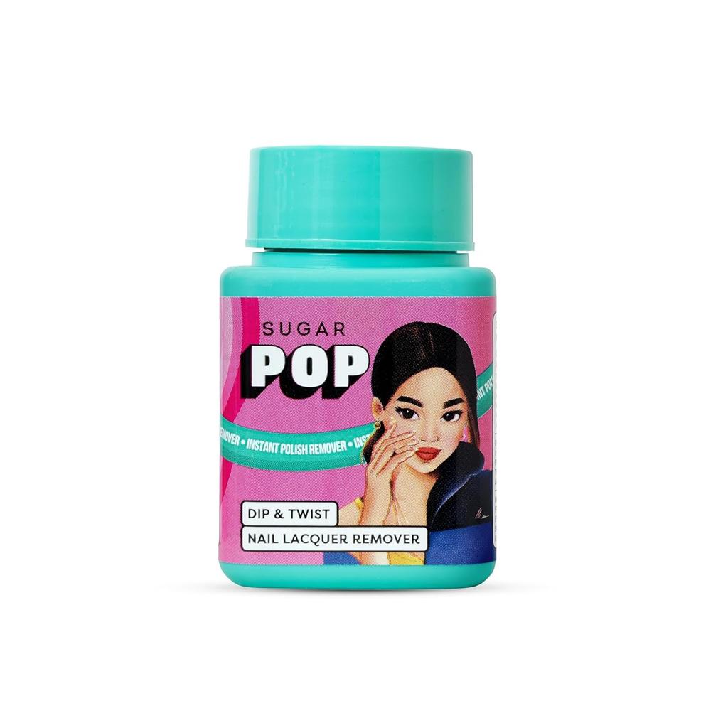 Sugar Pop Смывка для лака для ногтей Dip And Twist Без ацетона Удобная для путешествий Увлажненные ногти Губчатая упаковка 1 шт. 60 мл