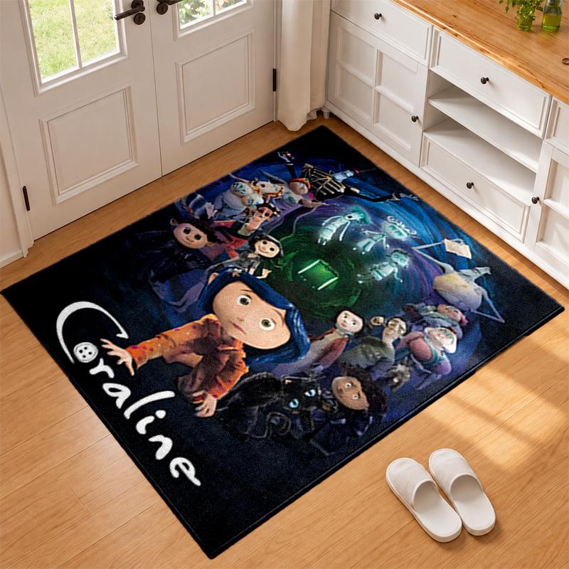 Coraline Carpet Door Mat for Living Room or Bedroom Protective Mat Under Chair Office Decoration Christmas Gift Birthday Present