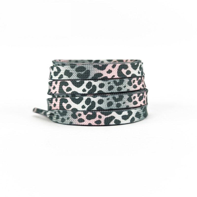 Модные плоские шнурки для кроссовок Цвет Леопардовый принт Тай-дай Градиент Веревка для шнурков Мужские Женские для AF1 AJ1 Холщовые шнурки для обуви