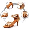 Women Ballroom Latin Tango Dance Shoes Salsa High Heeled 7CM