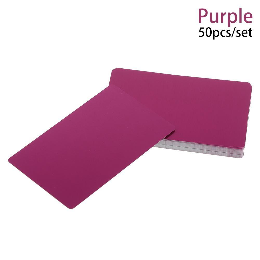 Pcs/Set Art Craft Business Visit Smooth Laser Engraving Blank Name Cards Metal Carte Business Card