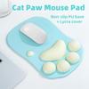 Cat Paw Mouse Pad – Silicon Wrist Rest with Lycra Cover & Non-Slip PU Base | Ergonomic Design Prevents Carpal Tunnel | for Office/Gaming