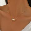 Fashion Jewelry Stainless Steel Snake Bone Chain Pendant Necklaces for Women Gold Plated Clavicle Chain Necklace