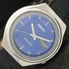 USED VINTAGE SEIKO 5 AUTOMATIC 7009A JAPAN MENS D/D BLUE WATCH 604-a314010-9 SKU604-a314010