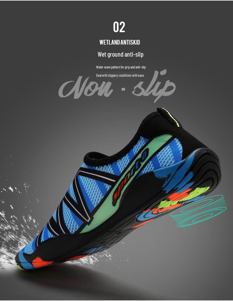 Пара уличных аквашузов: Быстросохнущие, нескользящие кроссовки для мужчин и женщин - Идеальны для аквапарков, трекинга по рекам, рыбалки и плавания.