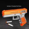 Детский пистолет-бластер с мягкими дротиками, реалистичный игрушечный пистолет, ручной пистолет с поролоновыми дротиками, детская интерактивная игрушка для стрельбы в помещении с 8 мягкими пулями