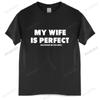 Футболка унисекс хлопковые топы EnjoytheSpirit Смешная футболка Моя жена идеальна Она купила мне эту футболку Черная футболка унисекс евро размер