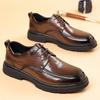 Модные повседневные кожаные мужские туфли деловая обувь элегантная мужская одежда джентльменская обувь для вечеринок новый стиль трендовые туфли оксфорды