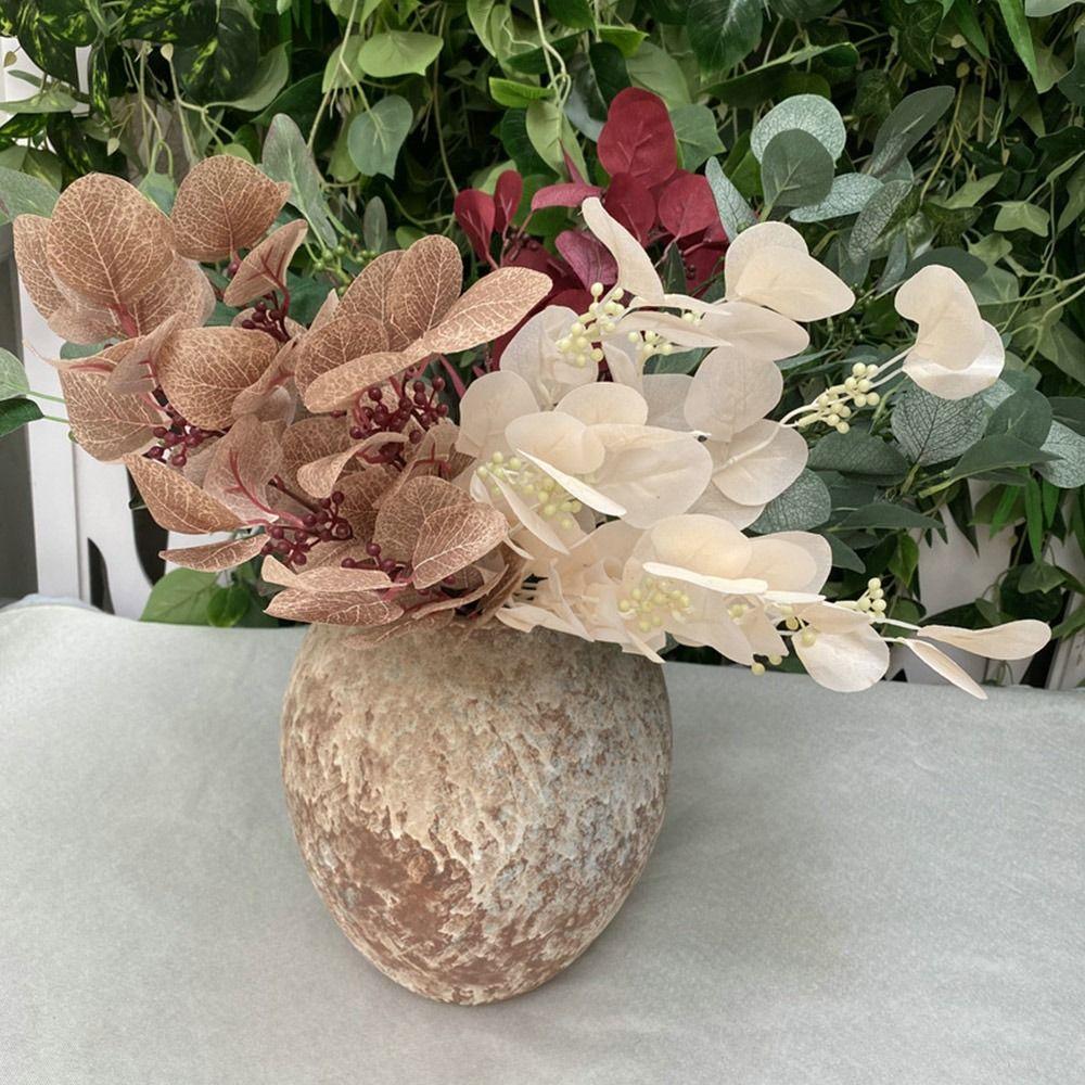9 Branches Artificial Apple Leaves Multicolor Decorative Leaf Faux Plant Leaves Home Decoration