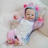 Lively Smiling Face Reborn Babies Dolls Vivienne 19'' 48cm Realistic Full Vinyl Body Girl Baby Doll Alive Newborn Doll Kids Christmas Birthday Gifts