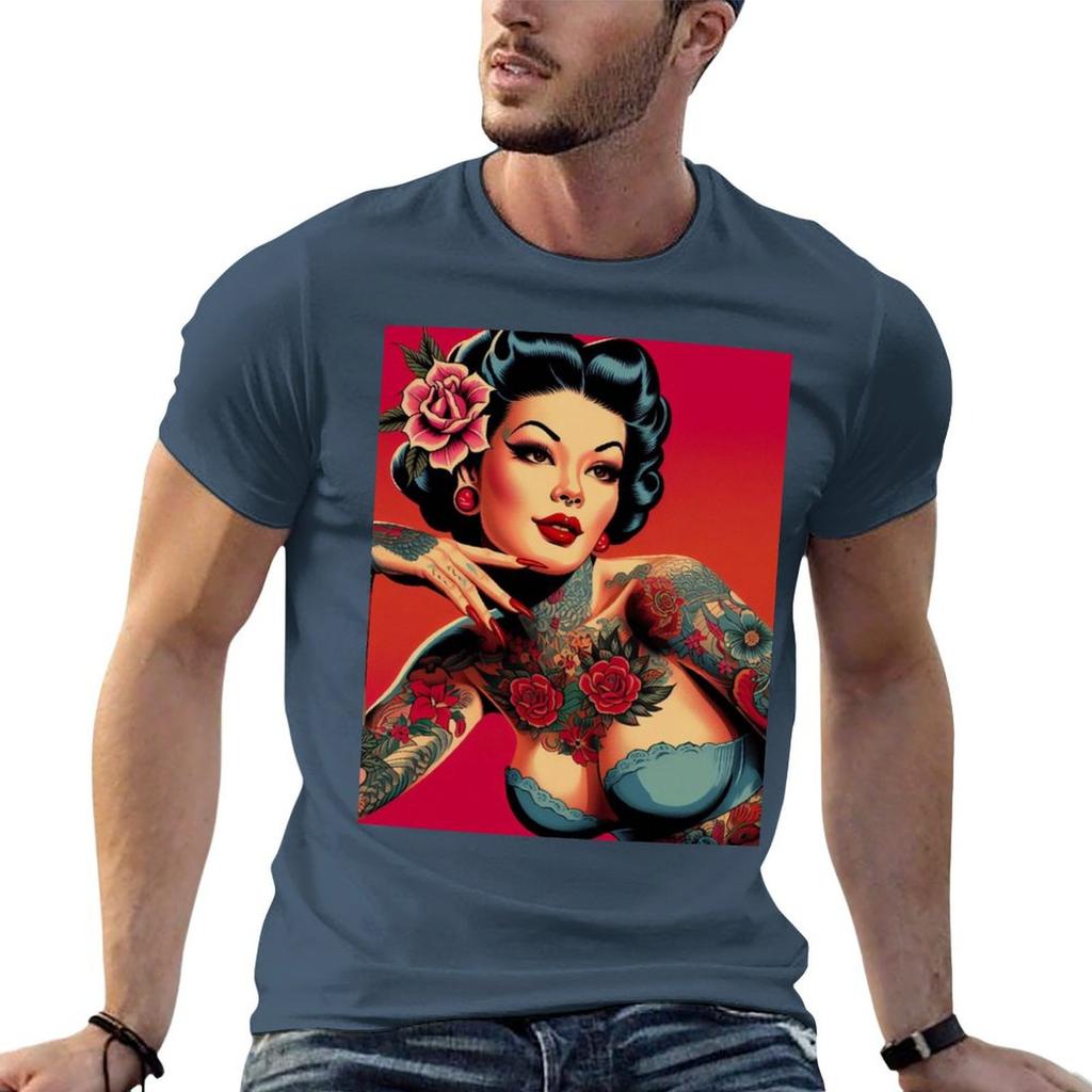 Retro Tattoo Japanese Women TShirt Summer Holiday TShirt