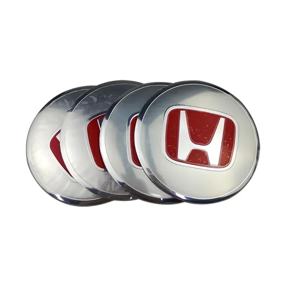 56MM Car Wheel Rim Center Hub Caps Stickers for Honda Civic Fit Jazz Accord 10th 8th CRV HRV City Odyssey Passport Pilot fv0 Vezel