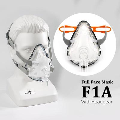 Полнолицевая маска BMC F1A CPAP Auto CPAP BiPAP маска Wish Headgear для людей с апноэ во сне и храпом