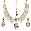 Великолепный позолоченный комплект украшений Estele Kundan для женщин с жемчугом и эмалью