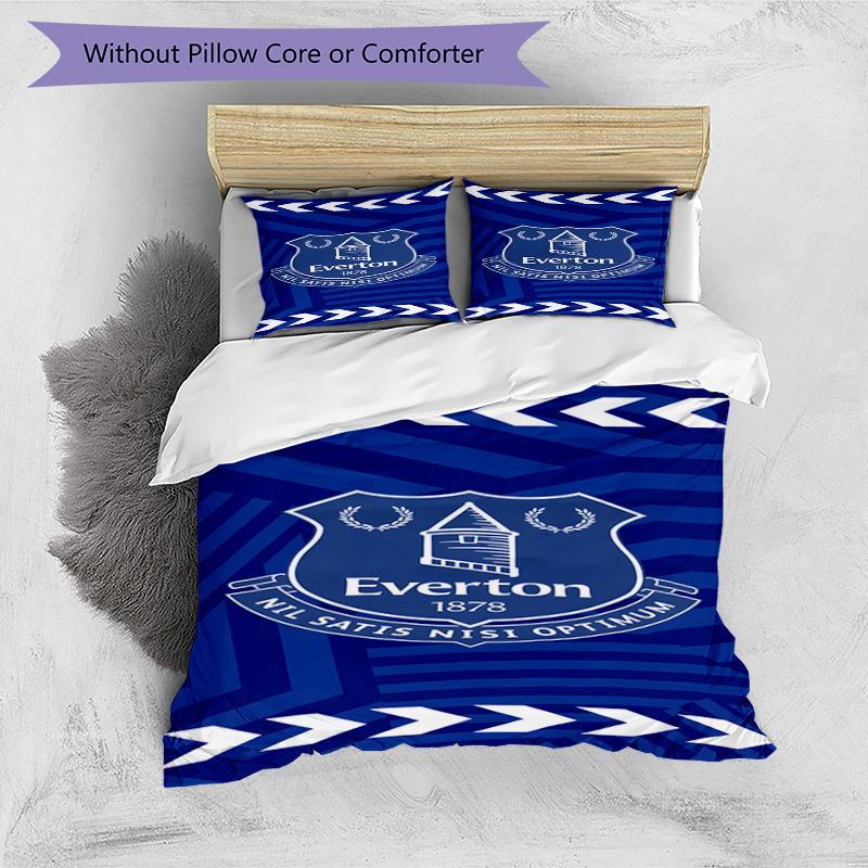 Fc Crest Design Printed Pattern Duvet Cover Set – includes 1 duvet cover and 2 matching pillowcases Bedroom decor Christmas gifts