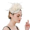 Шляпки-fascinator с перьями Цветочные аксессуары для волос Модный макияж Выпускной Женщины