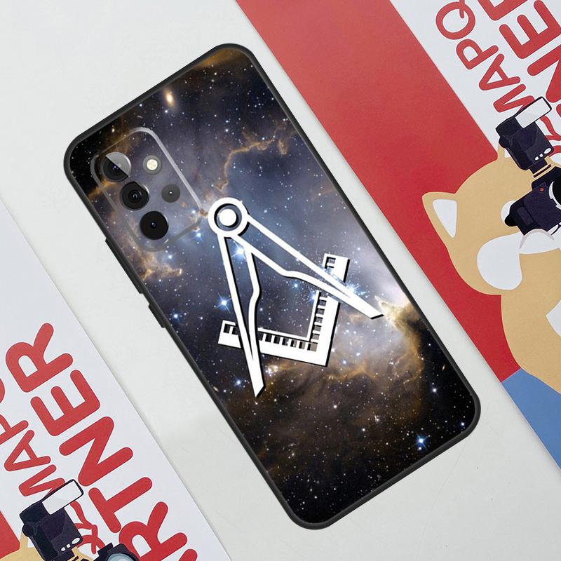 Freemasonry Logo Symbol Case For Samsung Galaxy A52 A32 A12 A56 A36 A16 A13 A23 A33 A53 A54 A34 A14 A15 A35 A55 A17