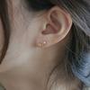 youngglow 14k petal piercing earrings