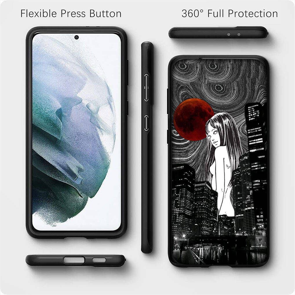 for iPhone 17 16 15 Xiaomi Poco F7 F8 X7 X6 C85 C75 C71 M8 Redmi Note 14 13 12 Pro Max 14C 13C 15C A3 A4 Phone Case Anime Tomie Junji Ito Horror Cover