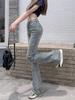 Ladies' High Waisted Jeans Autumn Fashion Jeans Vintage Y2K Wide Leg Denim Pants Women  Loose Trousers