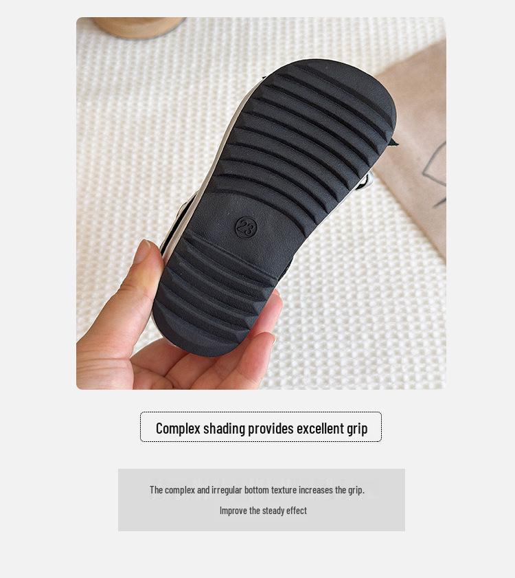 Водонепроницаемая кожаная обувь для девочек на весну/осень - Модная детская обувь на мягкой подошве