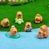 Resin Miniature Capybara Figurines DIY Mini Animals Figurine  Party Festival
