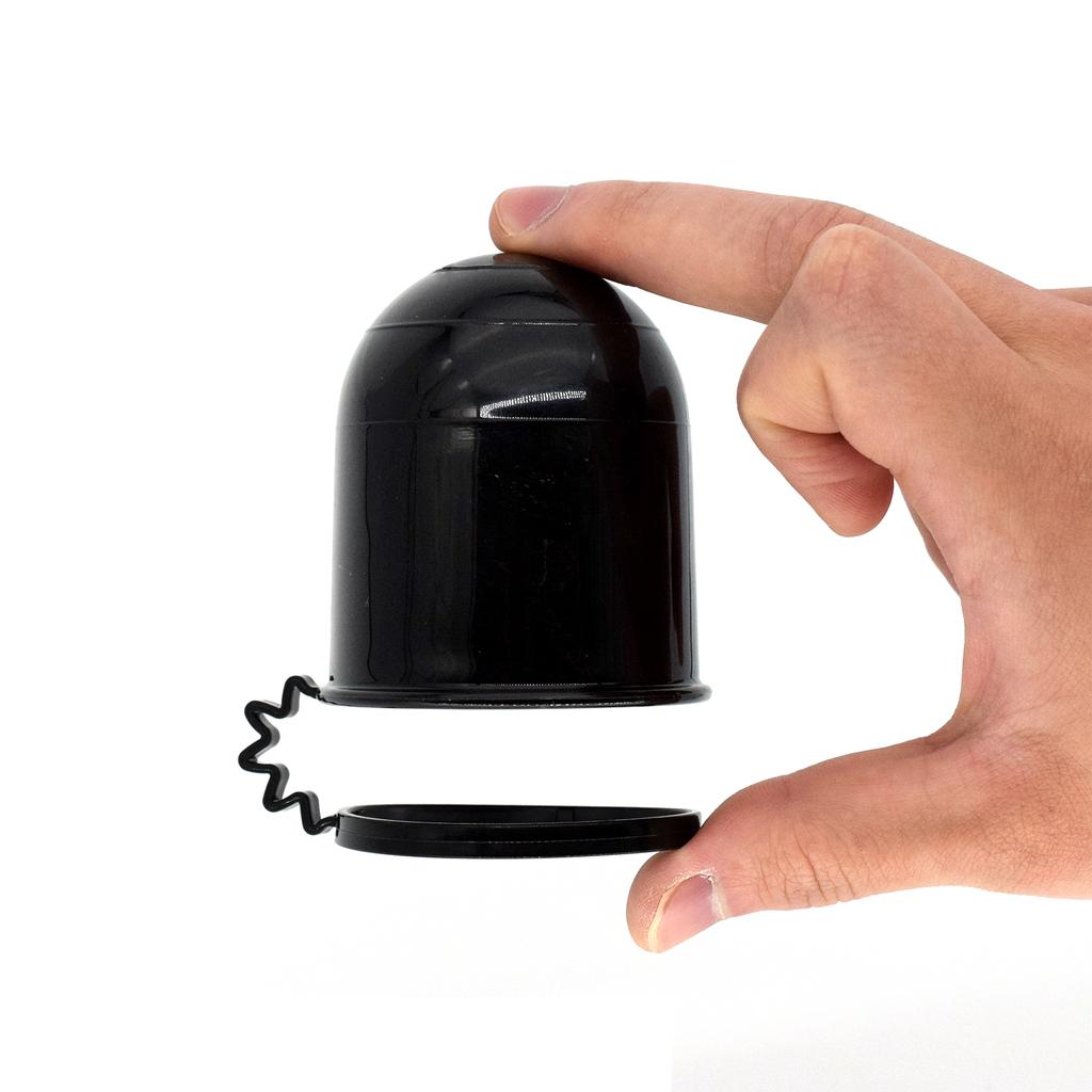 Durable 50Mm Black Universal Tow Bar Cap Prevent Falling Towing Hitch Towball Cover Caravan Trailer Protection Car Accessories