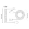 Type-C Usb Keyboard Typec Usb Cable Mechanical Keyboard Coiled Aviator Wire 1.5M