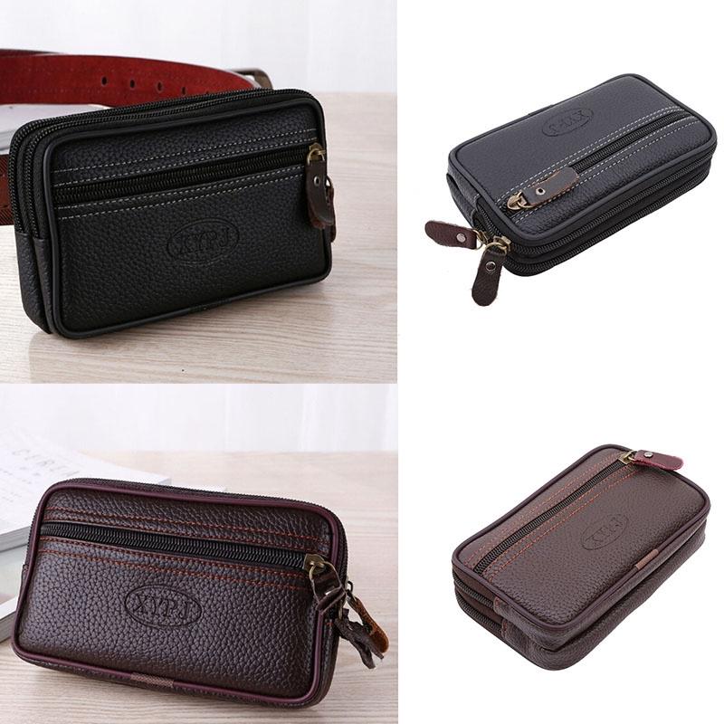 Pack Belt Loops Waist Bag Men Fashion Vintage Waist Packs Mobile Phone Pouch