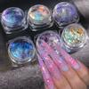 Aurora Ice Crystal Opal Powder Nail Glitter Iridescent Dust Charm Nail Flakes Slice Sparkly Brocade Sequin Manicure